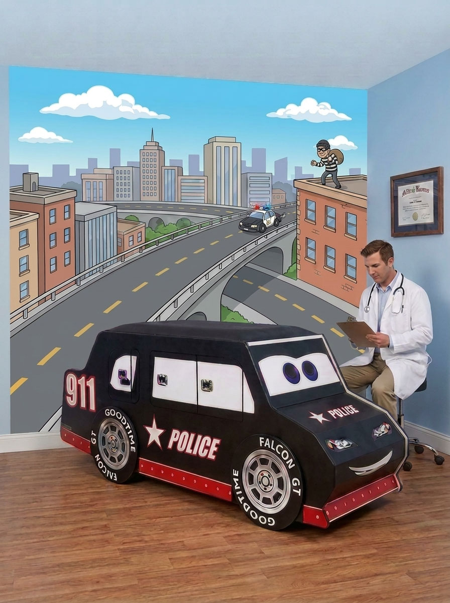 pediatric-exam-room-police-car