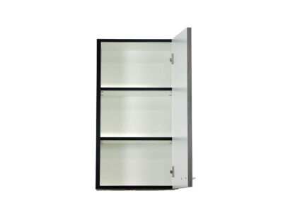 36-inch-high by 18-inch-wide kitchen wall cabinet with gray wood-grain finish
